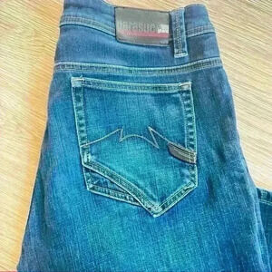 PARASUCO BLUE WOMEN MID RISE STRAIGHT LEG DENIM JEANS  SIZE 32